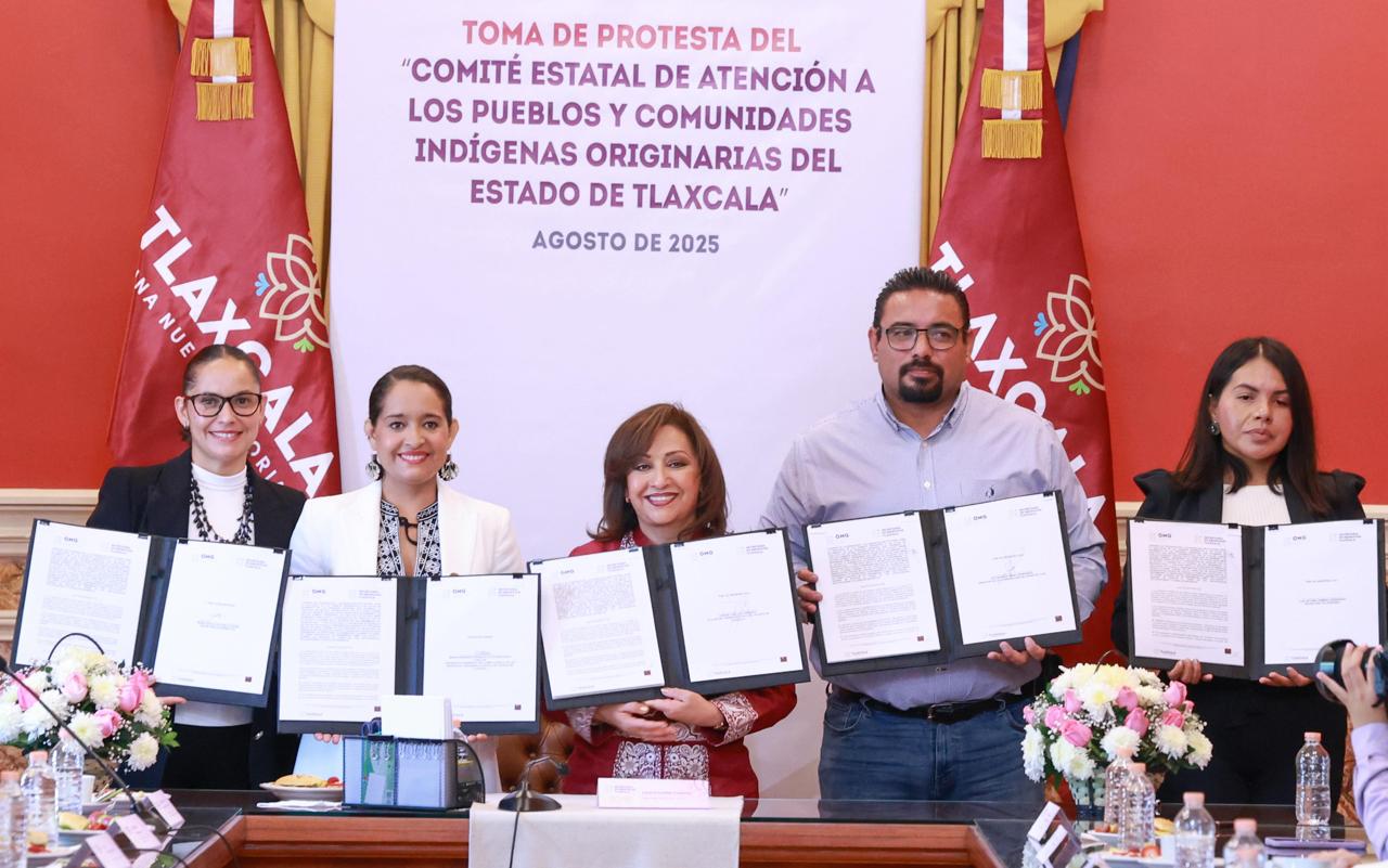 Instalan Comité Estatal de Atención a los Pueblos y Comunidades Indígenas Originarias en Tlaxcala